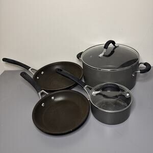 Circulon Professional Hard-Anodized Nonstick 4- Piece Cookware Set Used